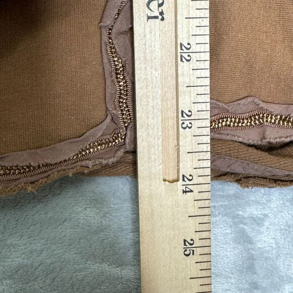 Nick & Mo Blazer Womens Large Brown Knit 3/4 Sleeve Embellished Anthropologie - Picture 10 of 10